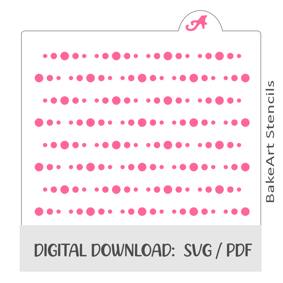 Dynmaic Dots Digital Download bakeartstencils