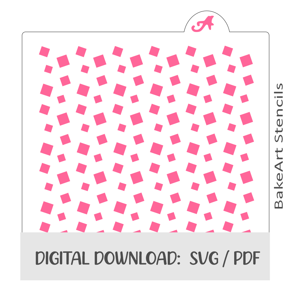Diamonds Confetti Digital Download bakeartstencils