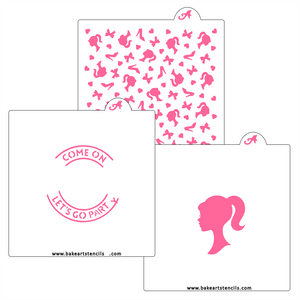Doll Stencils Theme Bundle bakeartstencil