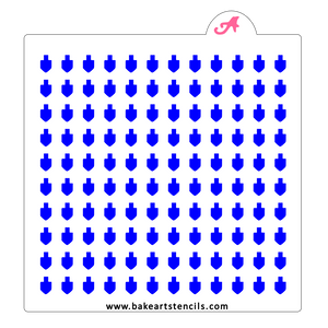 Dreidel Sprinkles Stencil bakeartstencil