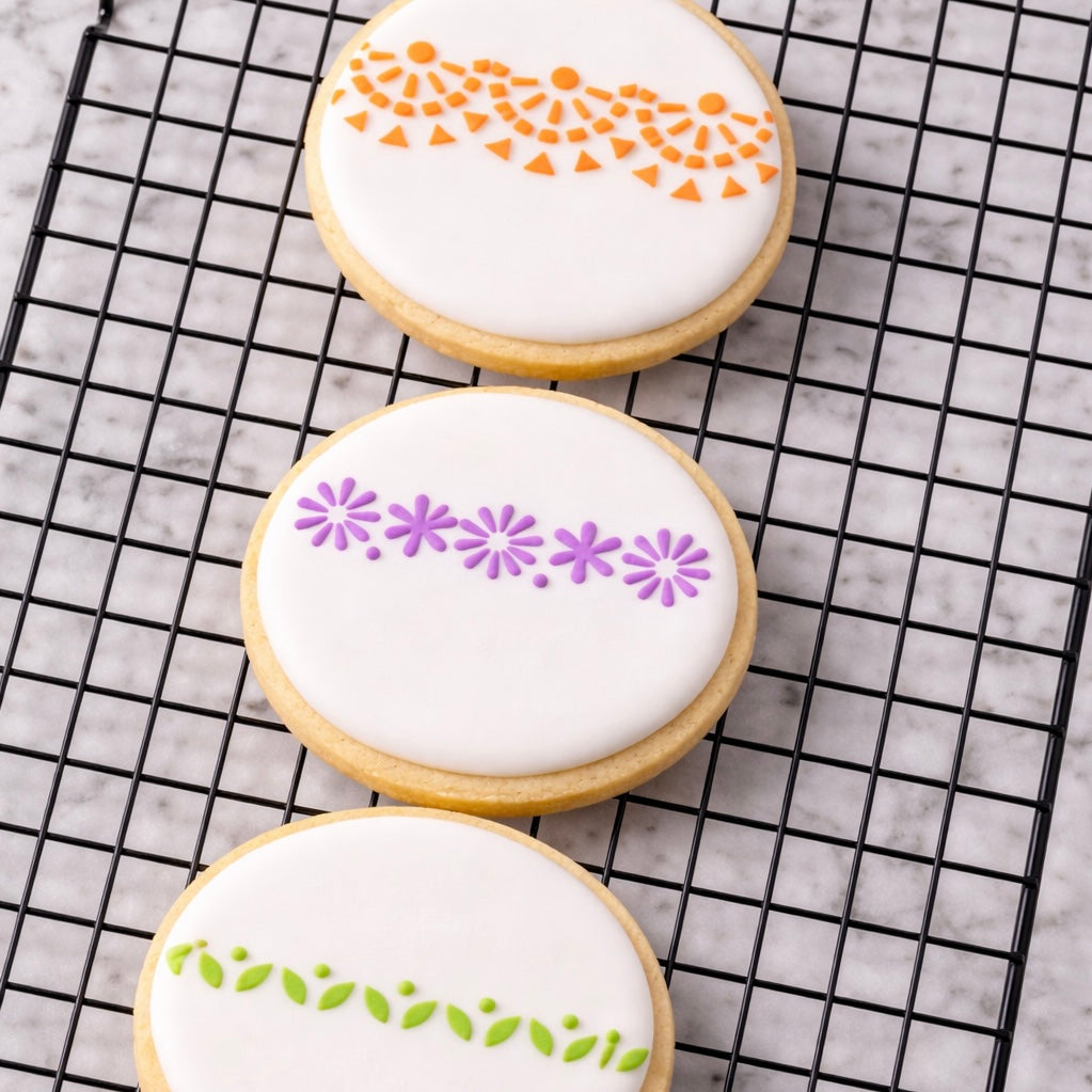 Fiesta Edger Cookie Stencil bakeartstencil