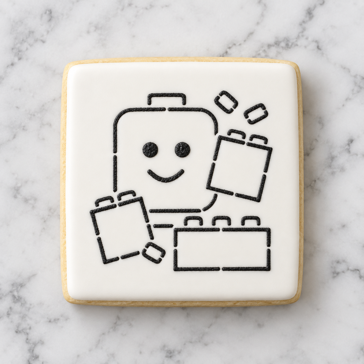 Block Head PYO Cookie Stencil bakeartstencil
