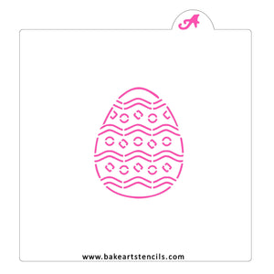 Easter Egg PYO Cookie Stencil with Cutter bakeartstencil