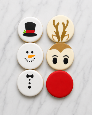 Stackable Reindeer Cookie Cookie Stencil Set bakeartstencil