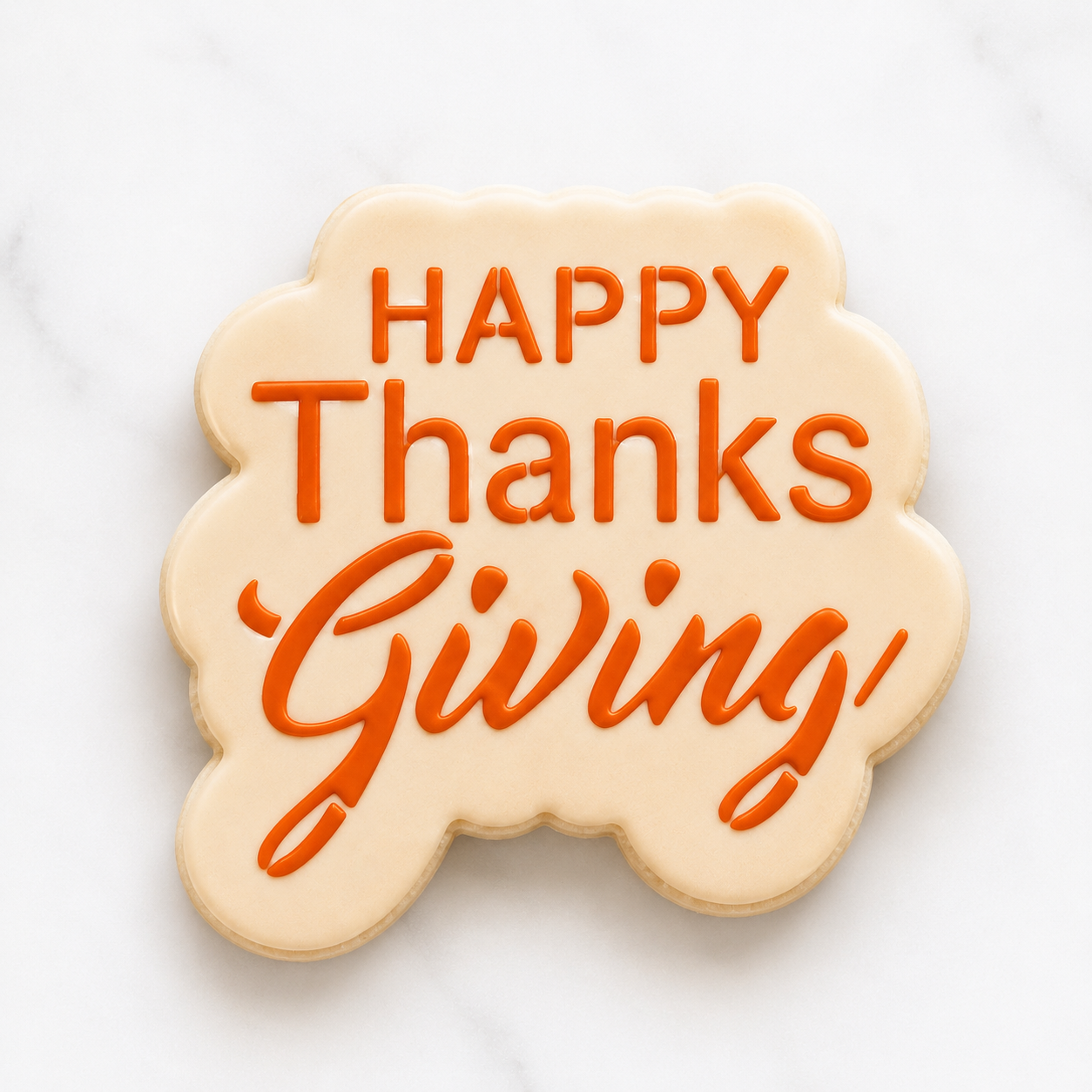 Happy Thanksgiving Cookie Cutter and Stencil bakeartstencil