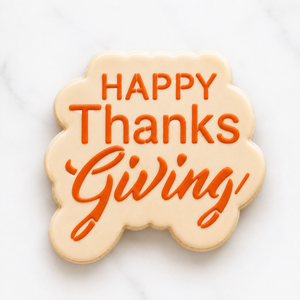 Happy Thanksgiving Cookie Cutter and Stencil bakeartstencil