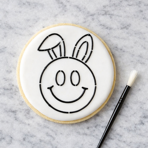 Smiley Bunny PYO Cookie Stencil: Easter Baking bakeartstencil