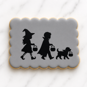 Halloween Parade Cookie Stencil bakeartstencil