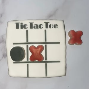 Tic Tac Toe Game Cookie Stencil bakeartstencil