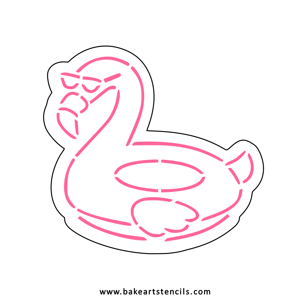 Flamingo Float Cutter/Stencil bakeartstencils