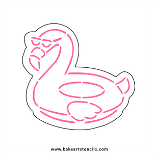 Flamingo Float Cutter/Stencil bakeartstencils