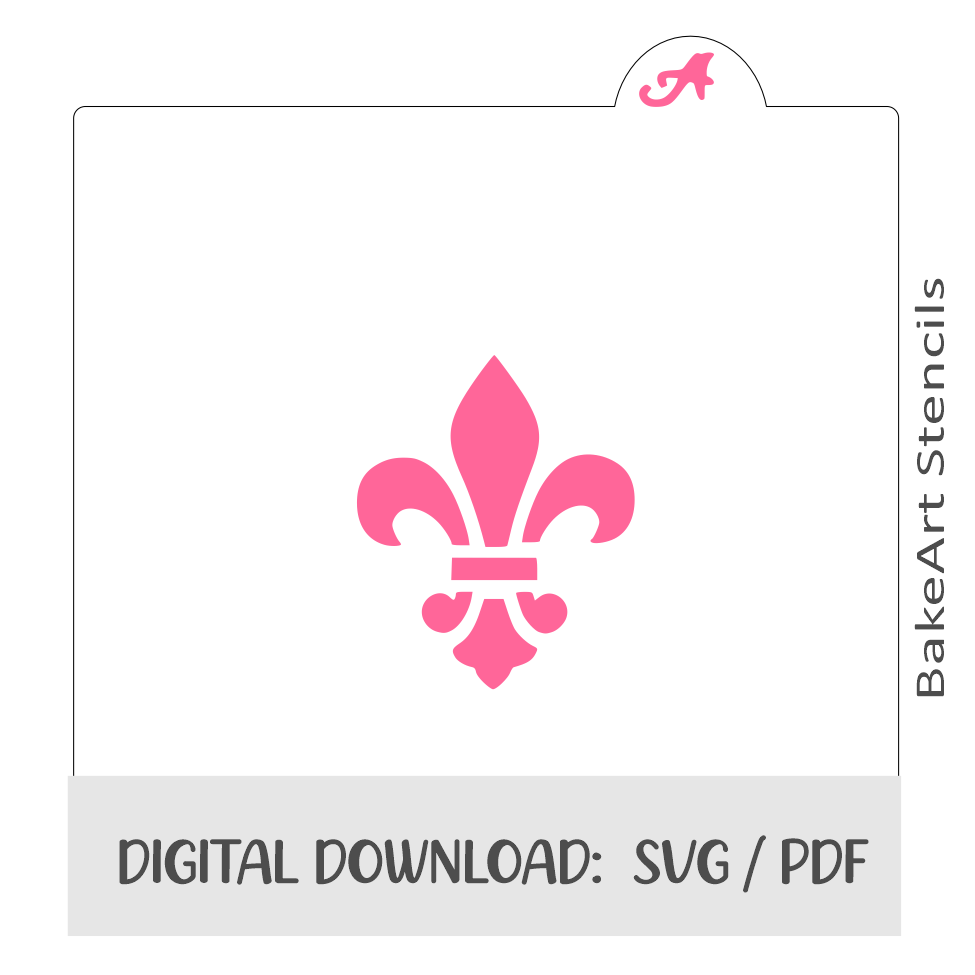 Fleur de Lis Digital Download bakeartstencils