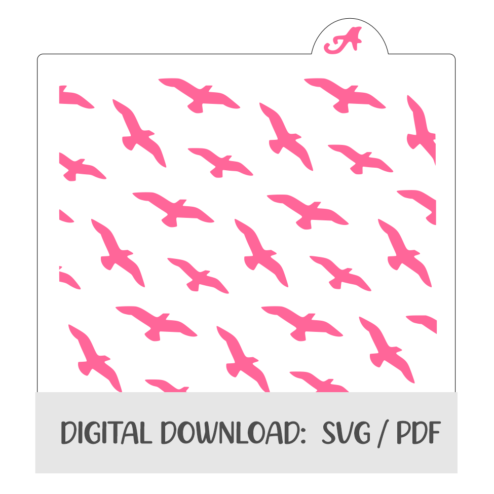 Flock of Birds Digital Download bakeartstencils