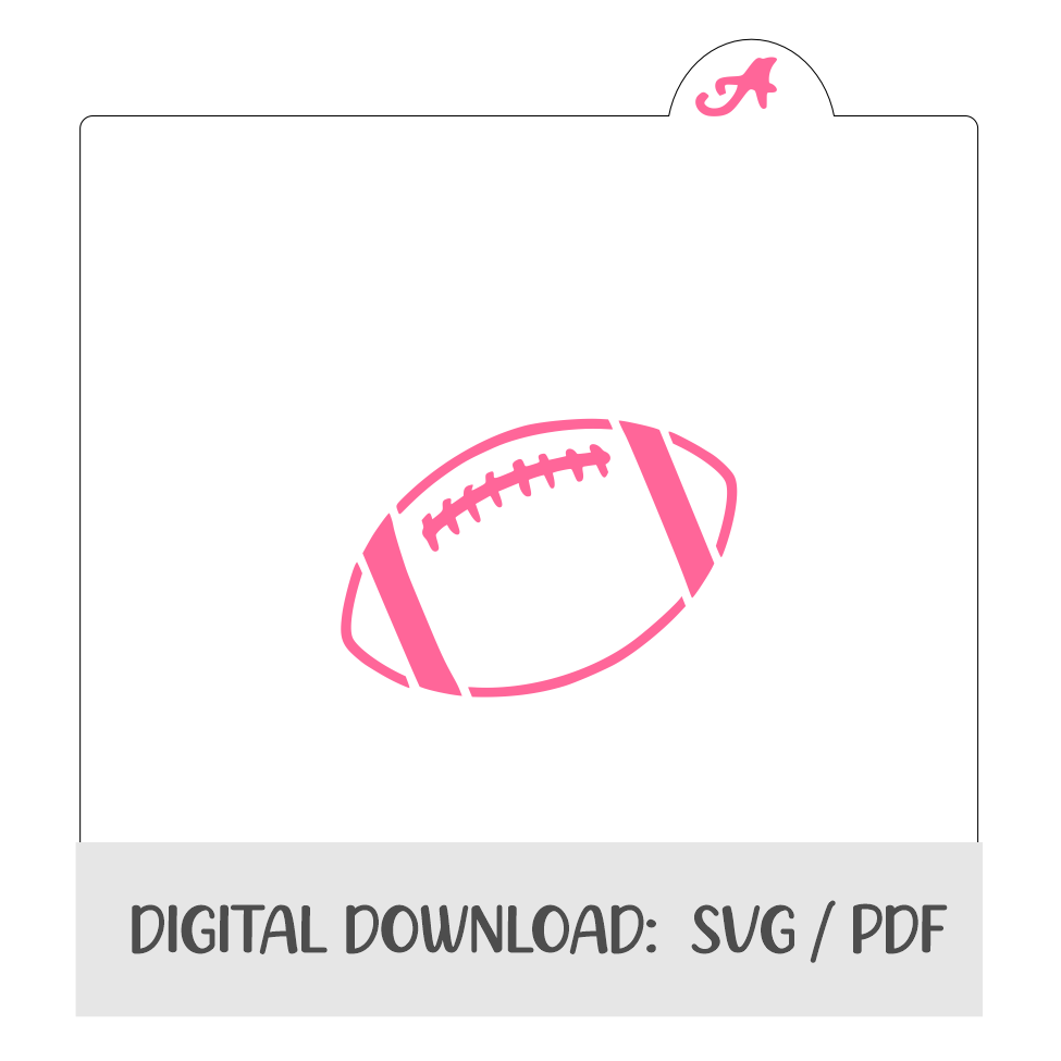 Football Digital Download bakeartstencils
