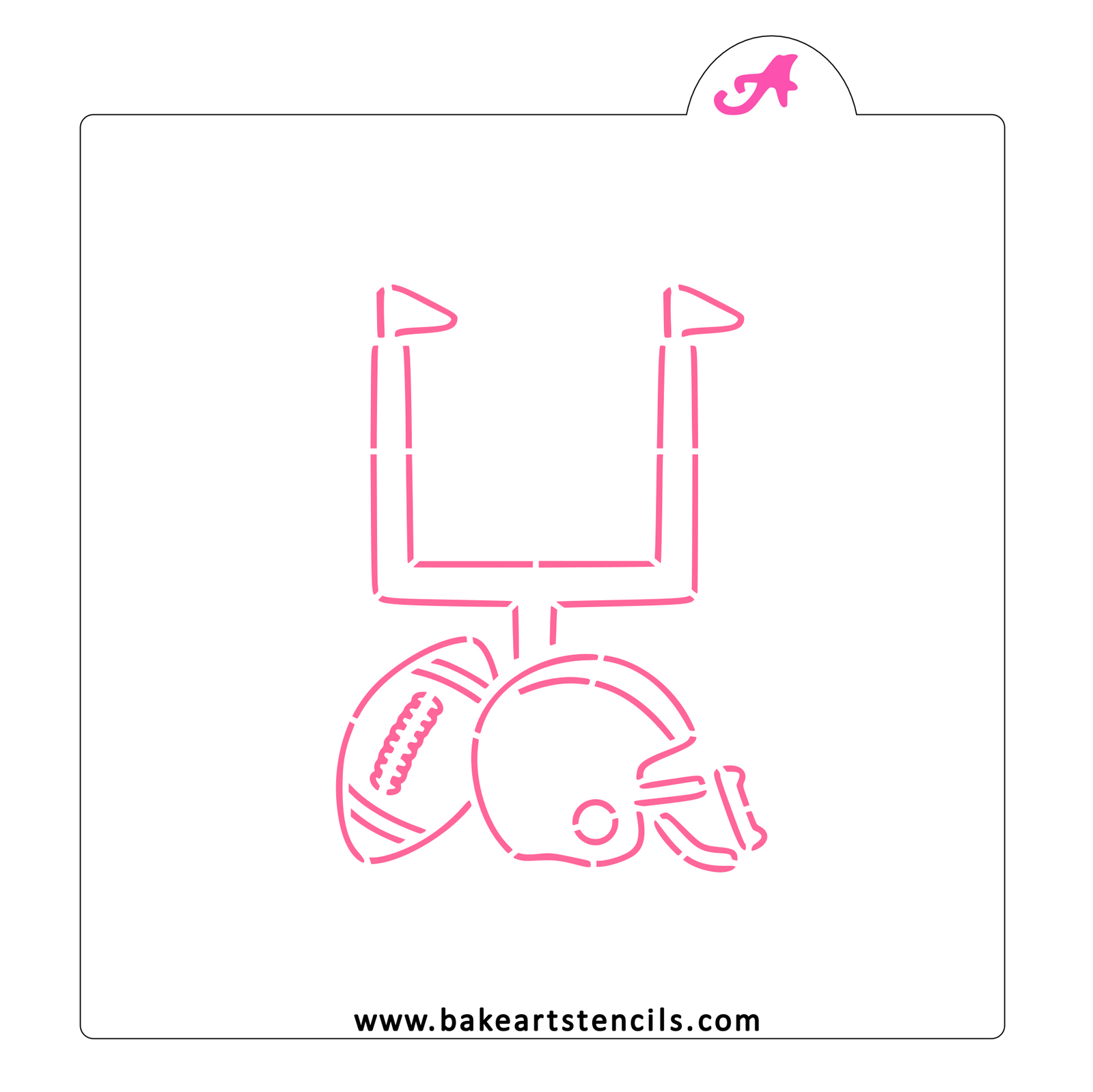 Football Game PYO Stencil bakeartstencil