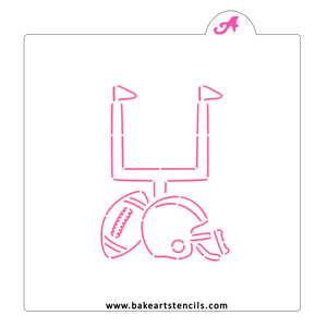 Football Game PYO Stencil bakeartstencil
