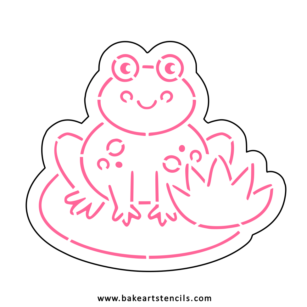Frog PYO Cutter/Stencil bakeartstencil