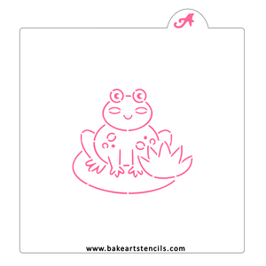 Frog PYO Cookie Stencil bakeartstencil
