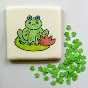 Frog Sprinkles Stencil bakeartstencil
