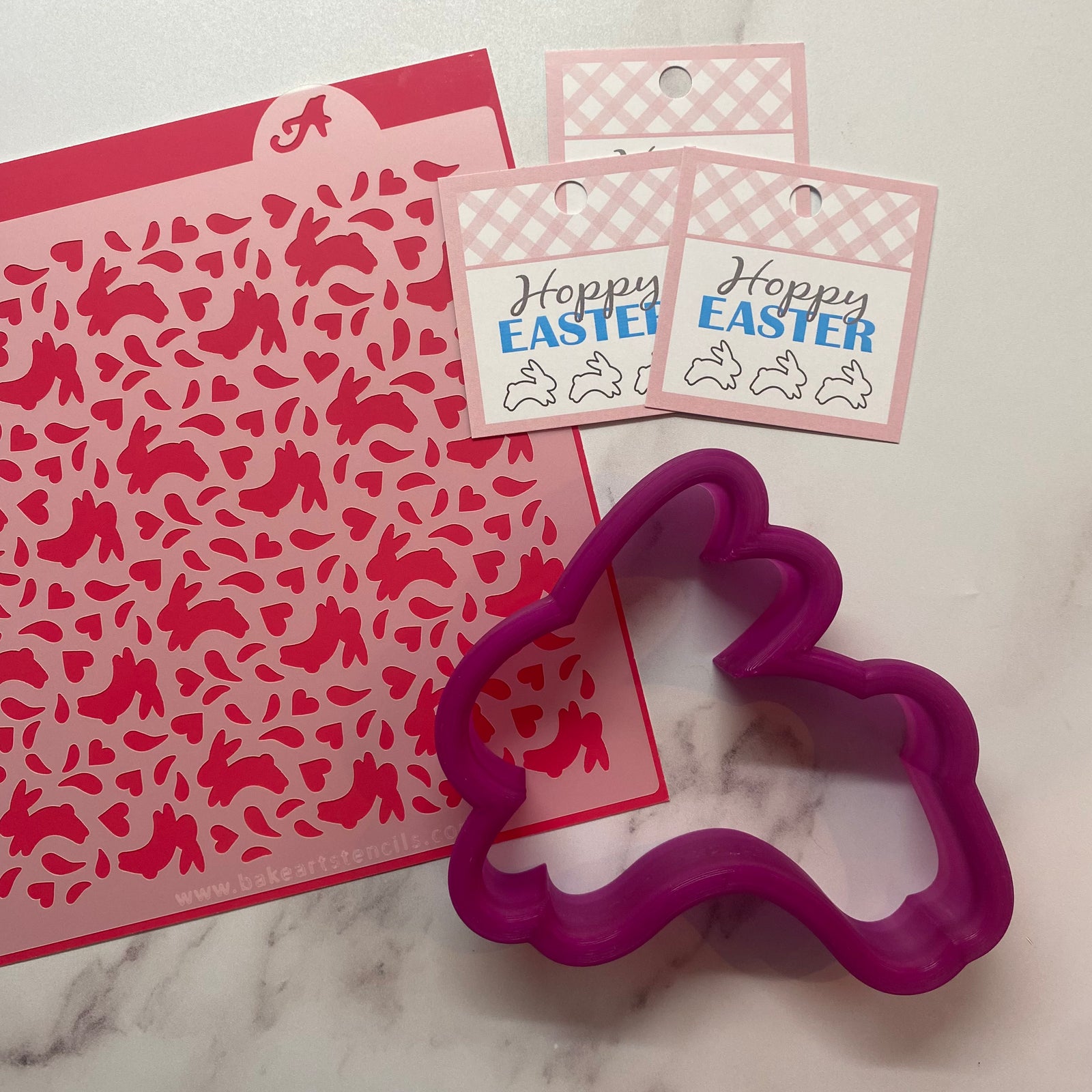 Hoppy Bunny Cookie Decorating Set bakeartstencil