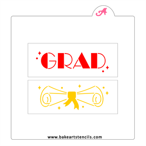 Grad Stack Stick Cookie Stencil bakeartstencil