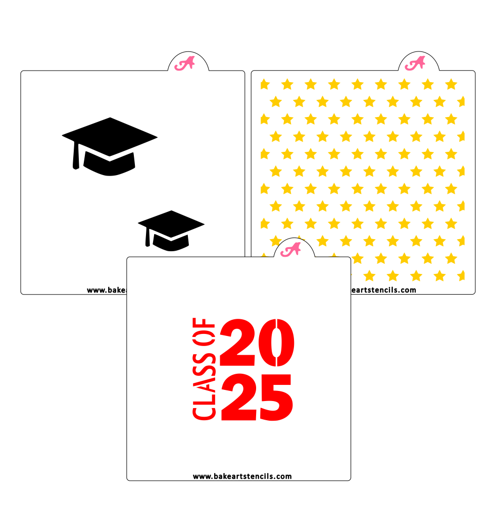 Graduation Stencil Bundle bakeartstencil