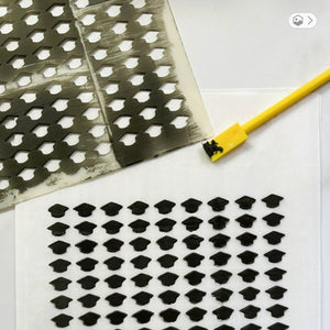 Grad Sprinkles Stencil bakeartstencil