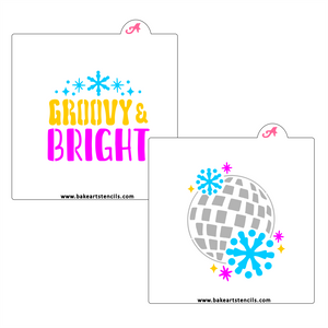 Groovy and Bright Cutter/Stencil bakeartstencils