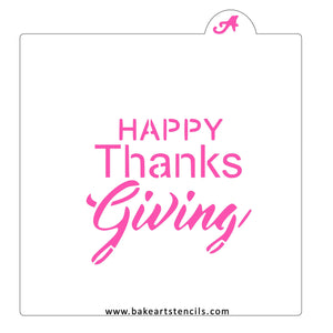 Happy Thanksgiving Cutter/Stencil bakeartstencil