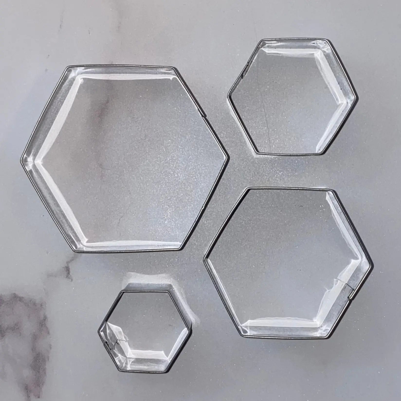 Hexagon Cookie Cutters Set bakeartstencil
