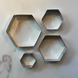 Hexagon Cookie Cutters Set bakeartstencil