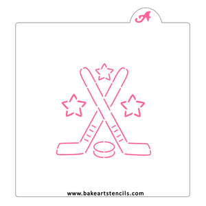 Hockey Game PYO Stencil bakeartstencil