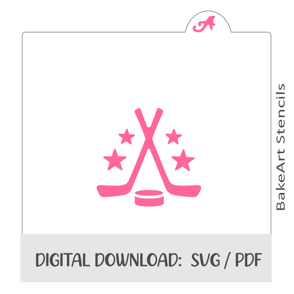 Hockey Digital Download bakeartstencils