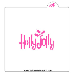 Holly Jolly Cutter/Stencil bakeartstencil