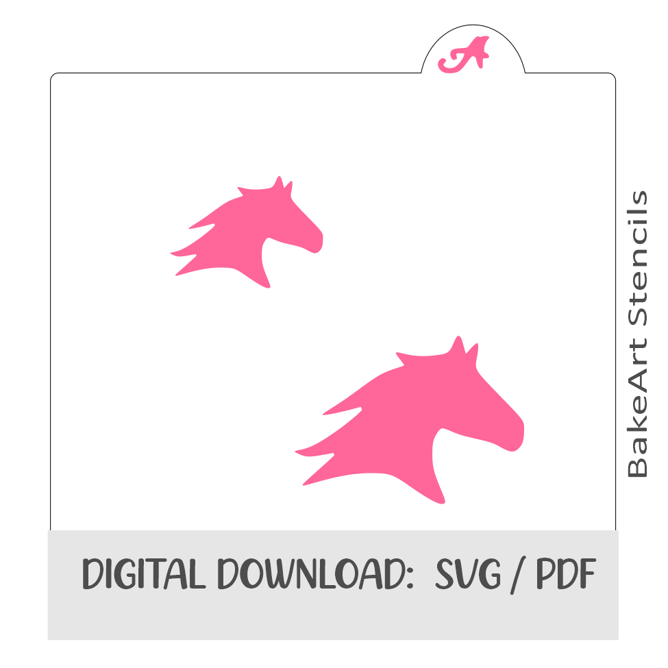 Horse Head Digital Download bakeartstencils