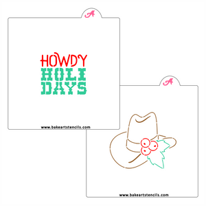 Howdy Holidays Cutter/Stencil bakeartstencils