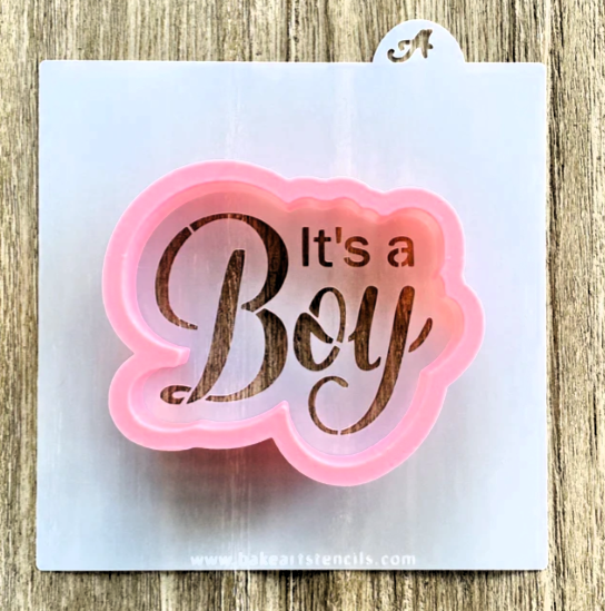 It's a Boy Cutter/Stencil bakeartstencil