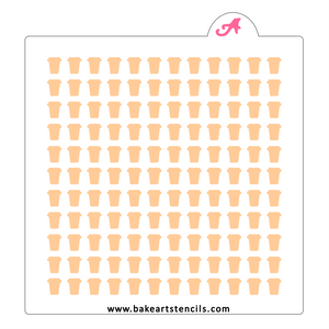 Pumpkin Spice Latte Sprinkles Stencil bakeartstencil