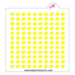 Lemon Sprinkles Stencil bakeartstencil