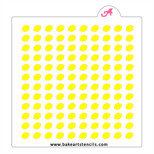 Lemon Sprinkles Stencil bakeartstencil