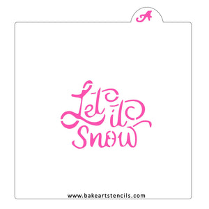 Let it Snow Cutter/Stencil bakeartstencil