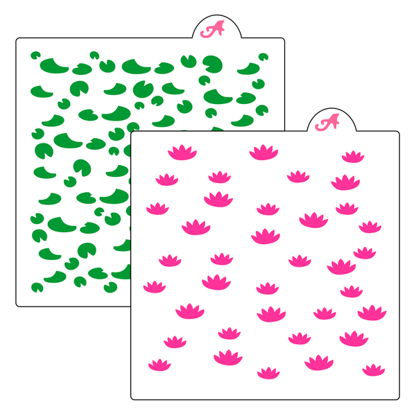 Lily Pad Pattern Stencil - bakeartstencils