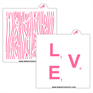 Game Letters Cookie Set - LOVE bakeartstencils