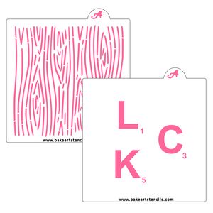 Game Letters Cookie Set - LUCK bakeartstencils