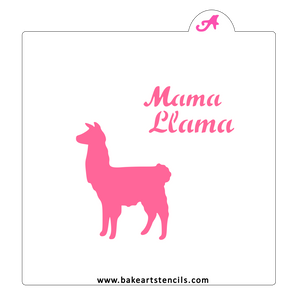 Mama LLama Cookie Stencil Set bakeartstencils