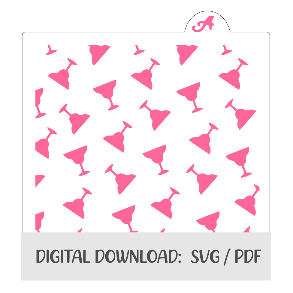 Margarita Pattern Digital Download bakeartstencils
