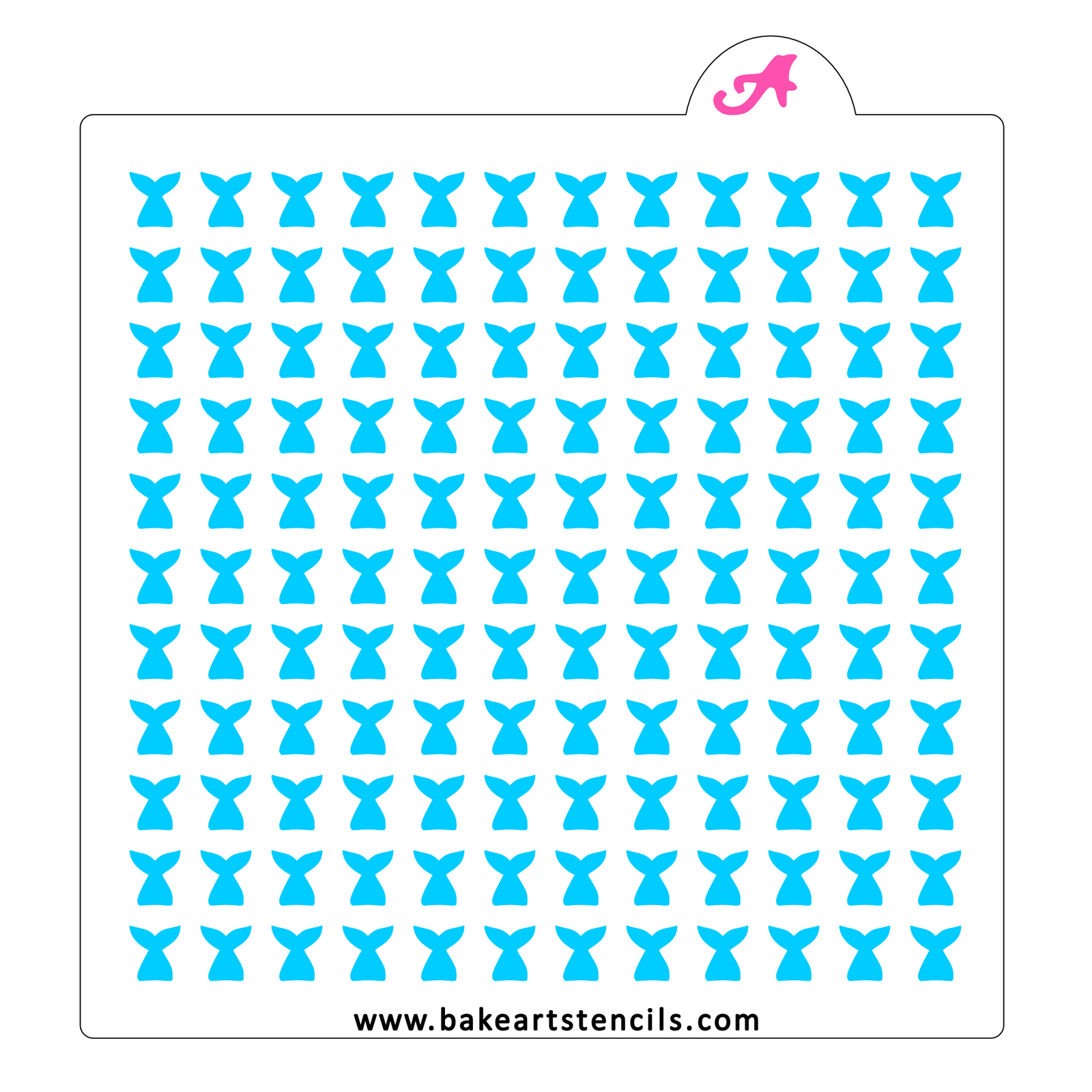 Mermaid Sprinkles Stencil bakeartstencil