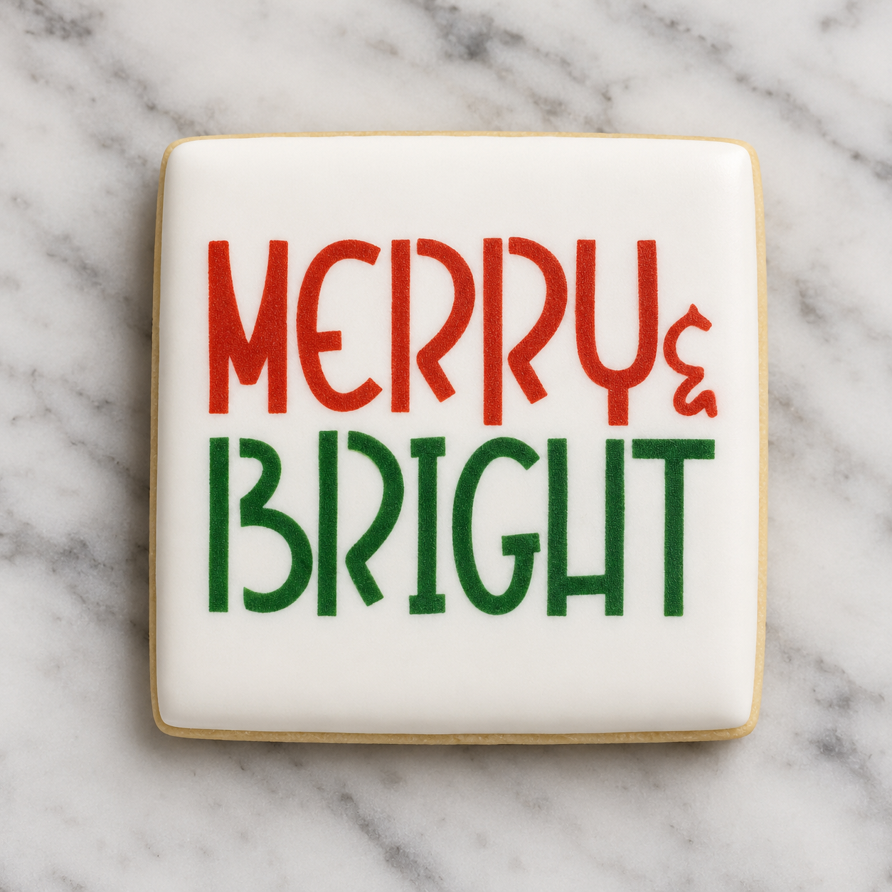 Merry & Bright Cookie Stencil bakeartstencil