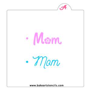 Mom Gift Tag Stencil bakeartstencil