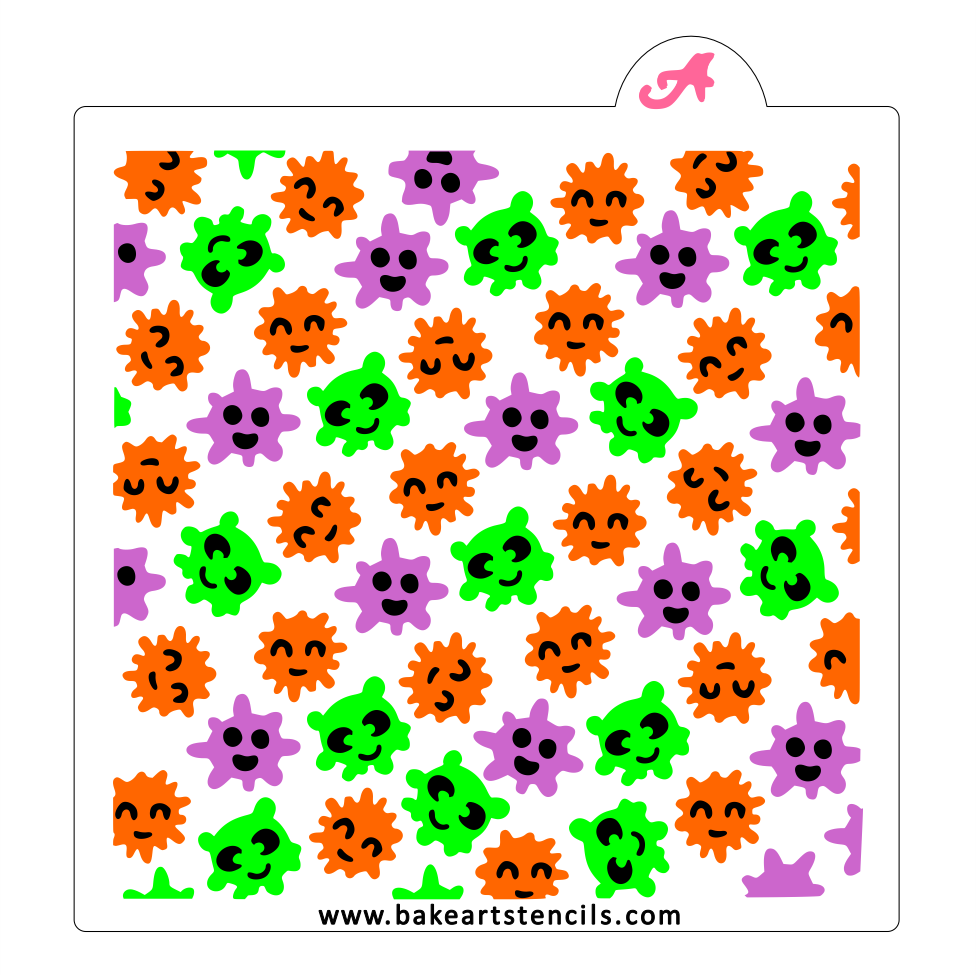 Monster Mash Cookie Stencil Set bakeartstencil